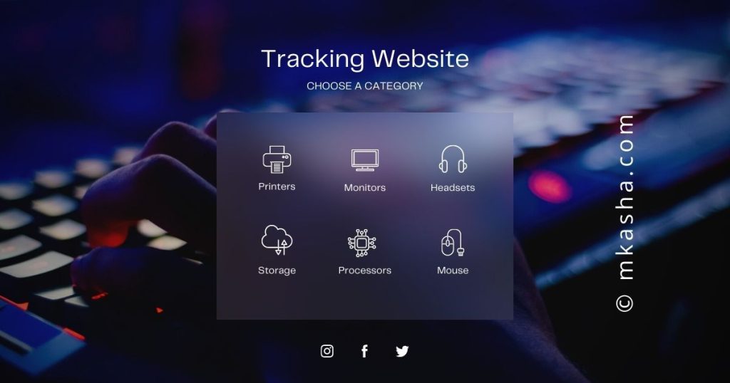 tracking website